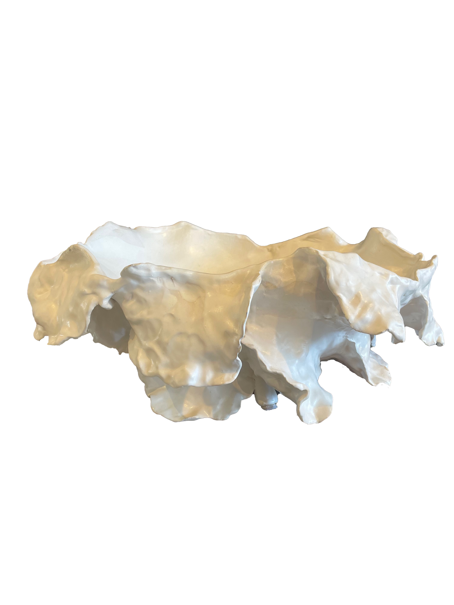 NATHALIE KHAYAT PETAL BOWL WHITE