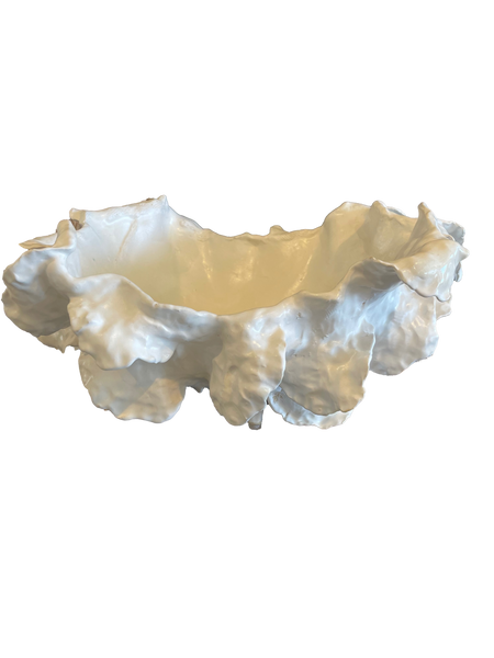 NATHALIE KHAYAT PETAL BOWL WHITE