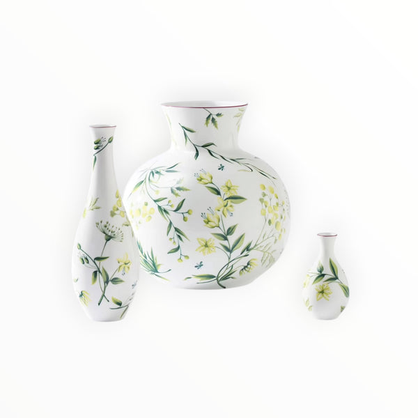 GINORI 1745 SPHERICAL VASE ACANTO GREEN FLORENZA