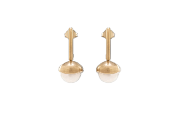 Nada Ghazal Earrings Pop of Hope - Pop Pearl Mini at Aleph Gallery