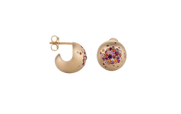 Nada Ghazal My Muse Cocoon Summer Nights Round Big Earrings at Aleph Gallery