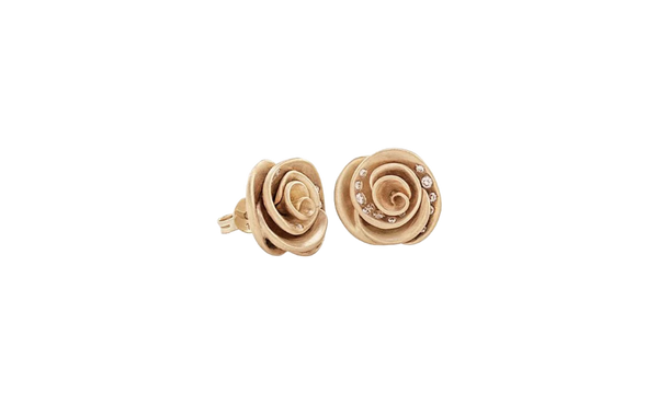 Nada Ghazal Rose Shine Mini Earrings at Aleph Gallery