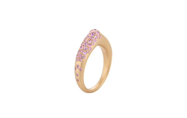 Nada Ghazal the Arch Self Love Stripe Small Ring