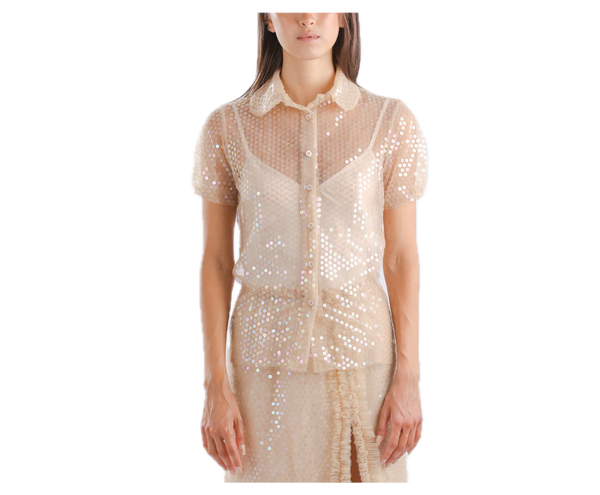 Renaissance Renaissance Baby Shirt in Sequin at Aleph Gallery