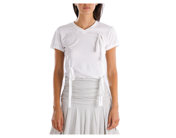 Renaissance Renaissance Bunny Tee in White at Aleph Gallery