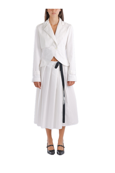 Renaissance Renaissance Cyn Skirt in White at Aleph Gallery
