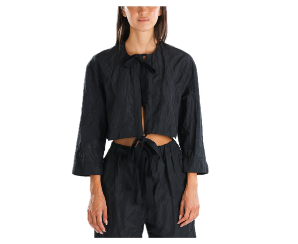 Renaissance Renaissance Jane Bolero Jacket in Black at Aleph Gallery