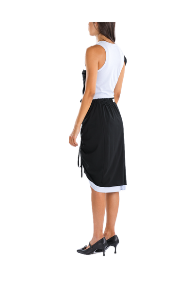 Renaissance Renaissance Samantha Skirt in Black/Blue at Aleph Gallery