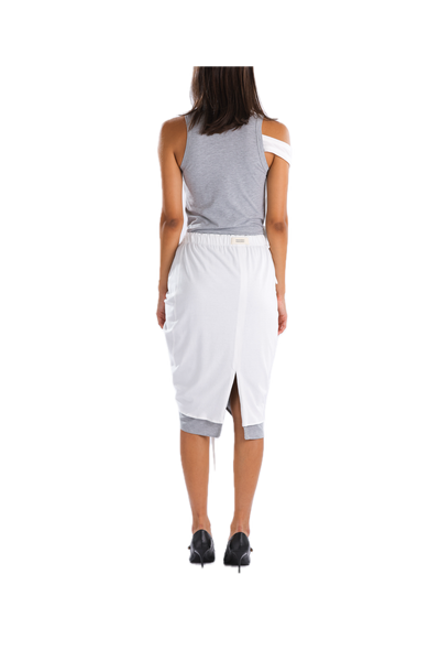 Renaissance Renaissance Samantha Skirt in Grey/White at Aleph Gallery