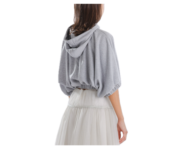 Renaissance Renaissance Tiny Hoodie Jacket in Grey at Aleph Gallery