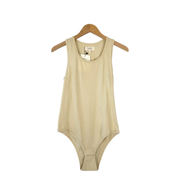 Renaissance Renaissance Top Biba Bodysuit Beige at Aleph Gallery