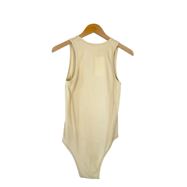 Renaissance Renaissance Top Biba Bodysuit Beige at Aleph Gallery