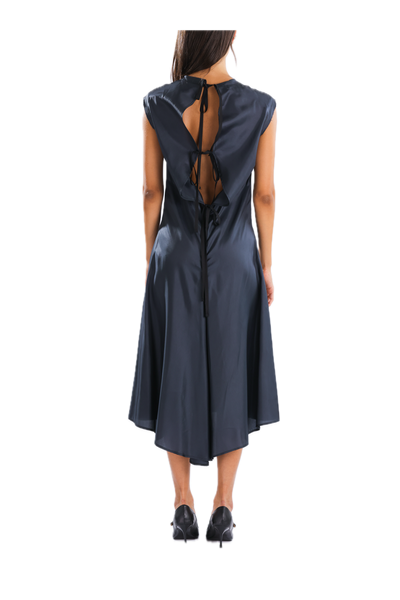Renaissance Renaissance Ziggy Dress in Dark Blue at Aleph Gallery