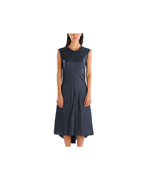 Renaissance Renaissance Ziggy Dress in Dark Blue at Aleph Gallery