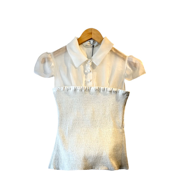 SUPER YAYA SHIRT LAUREN WHITE/OFF WHITE AT ALEPH GALLERY 1