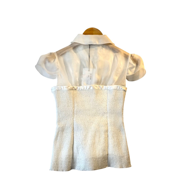 SUPER YAYA SHIRT LAUREN WHITE/OFF WHITE AT ALEPH GALLERY  2