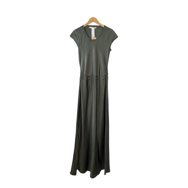 Sula Bias Cut Dress in Gunmetal at Aleph Gallery