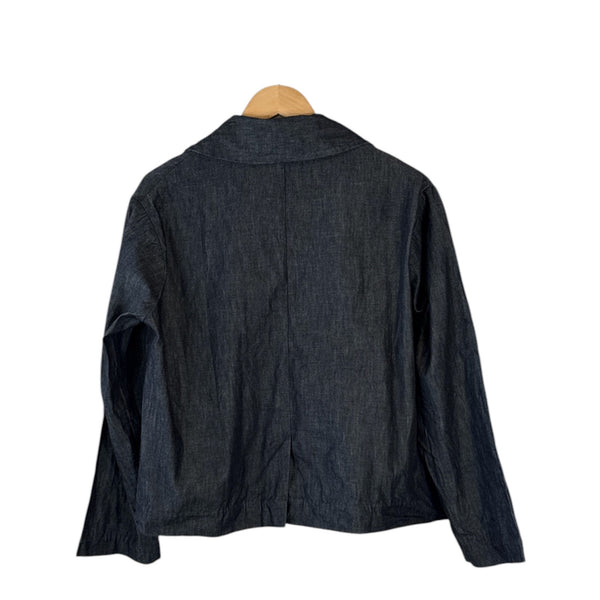 Sula Cool Warm Jacket in Blue Denim at Aleph Gallery