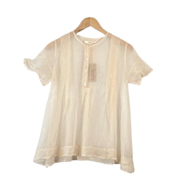 Sula Dolls Blouse in Eggnog at Aleph Gallery