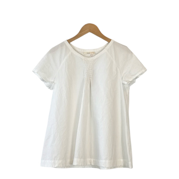 Sula Smock Top in White at Aleph Gallery