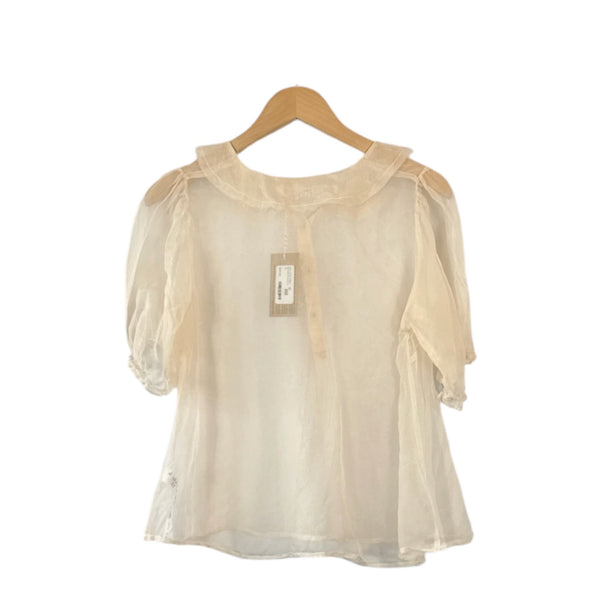 Sula Sweet Blouse in Eggnog at Aleph Gallery