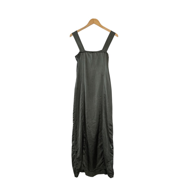 Sula Wide Strap Dress in Gunmetal at Aleph Gallery