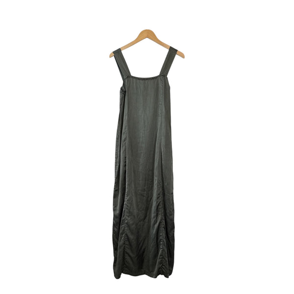 Sula Wide Strap Dress in Gunmetal at Aleph Gallery