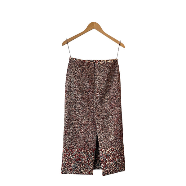 Super Yaya Marie Saam Skirt in Pepper Leaves Wax Print at Aleph Gallery