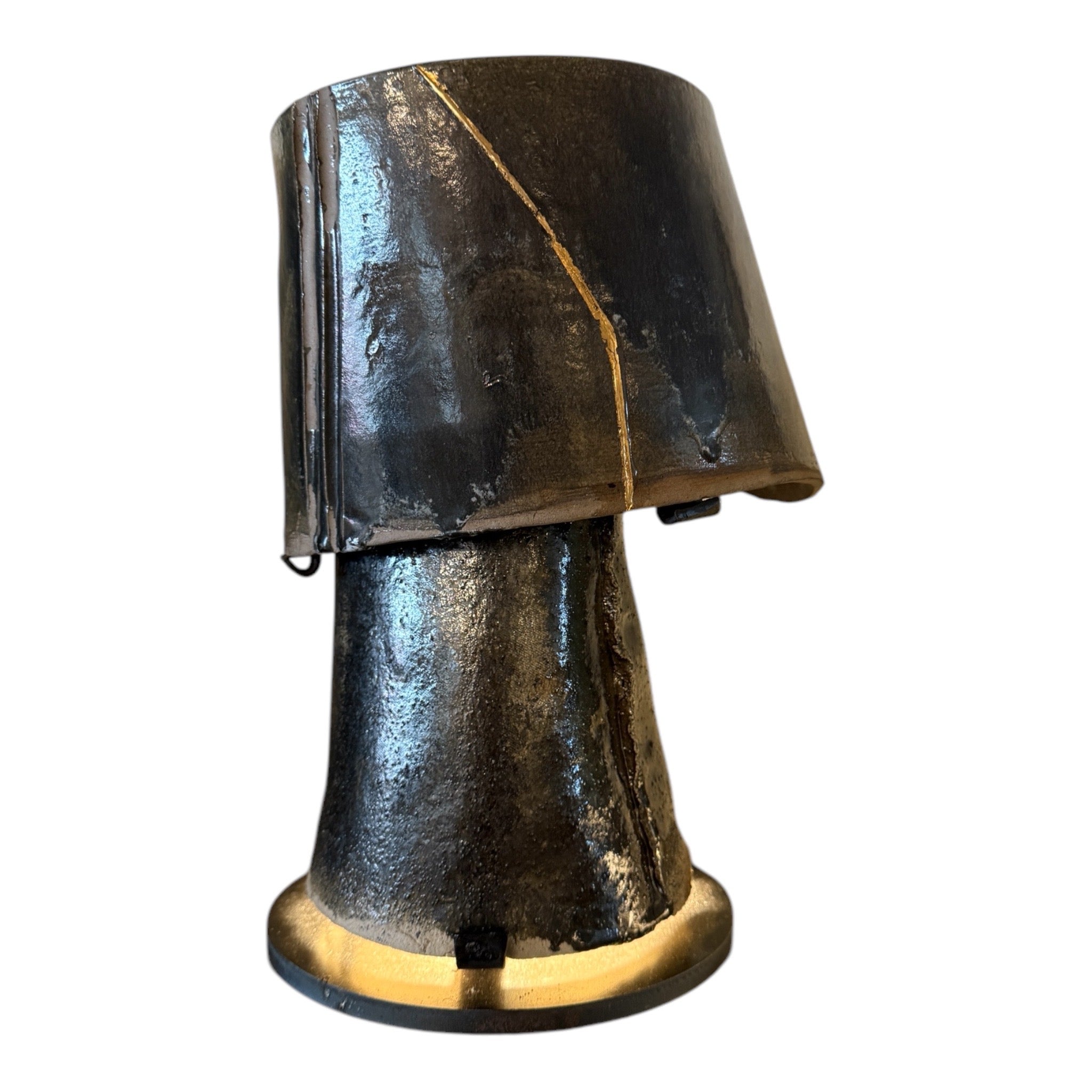 TOUFO TABLE LAMP W/ METAL BASE DARK GREY