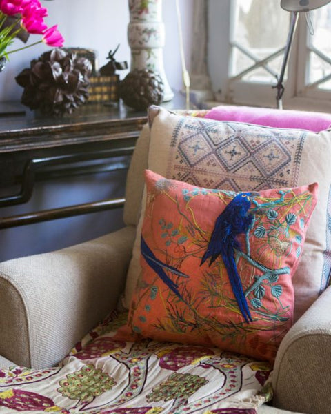 EMBROIDERED AMAZONIA PILLOW