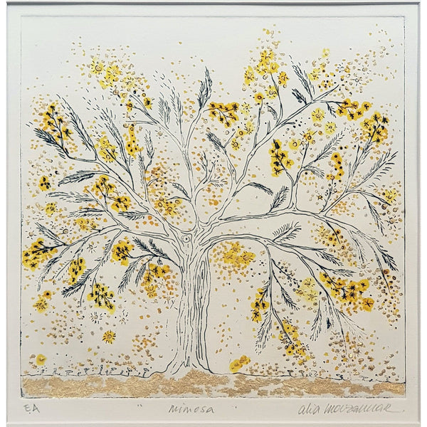 ALIA MOUZANNAR MIMOSA ETCHING