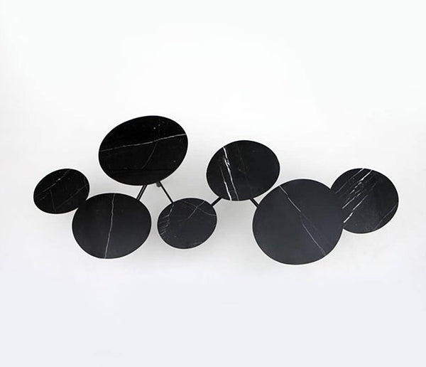 Nada Debs Pebble Low Table (Tapis d’Orient) Black at Aleph Gallery