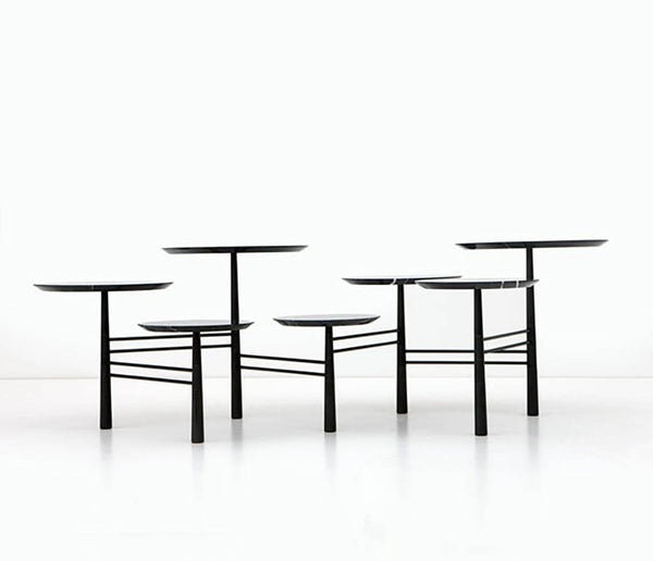 Nada Debs Pebble Low Table (Tapis d’Orient) Black at Aleph Gallery