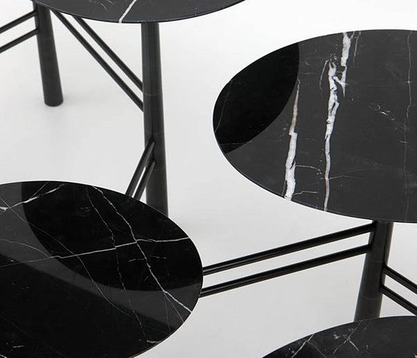 Nada Debs Pebble Low Table (Tapis d’Orient) Black at Aleph Gallery
