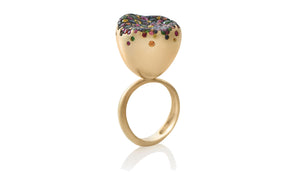 BABY MALAK FLOURISH BONBON BIG ROUND RING