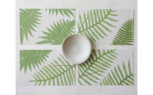 JOHN DERIAN + CHILEWICH BRITISH FERNS (set of 4)