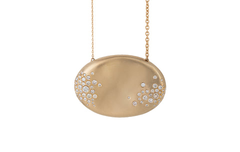 MY MUSE STORM WINTER OVAL BIG NECKLACE